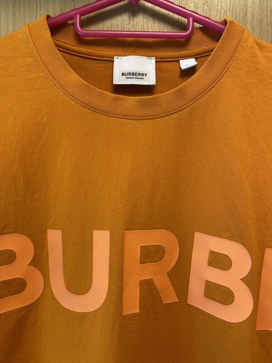 正規 21SS BURBERRY LONDON ENGLAND by Riccardo Tisci HORSEFERRY バーバリー ホースフェリー  Tシャツ 橙 XS CNSOUFOU1QUA 8040692