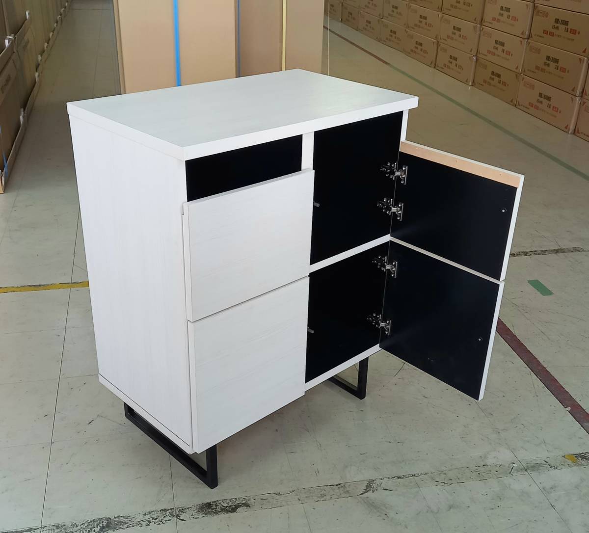  unused with translation square modern cabinet width 71 door type Monotone white living board square cabinet counter shelves 