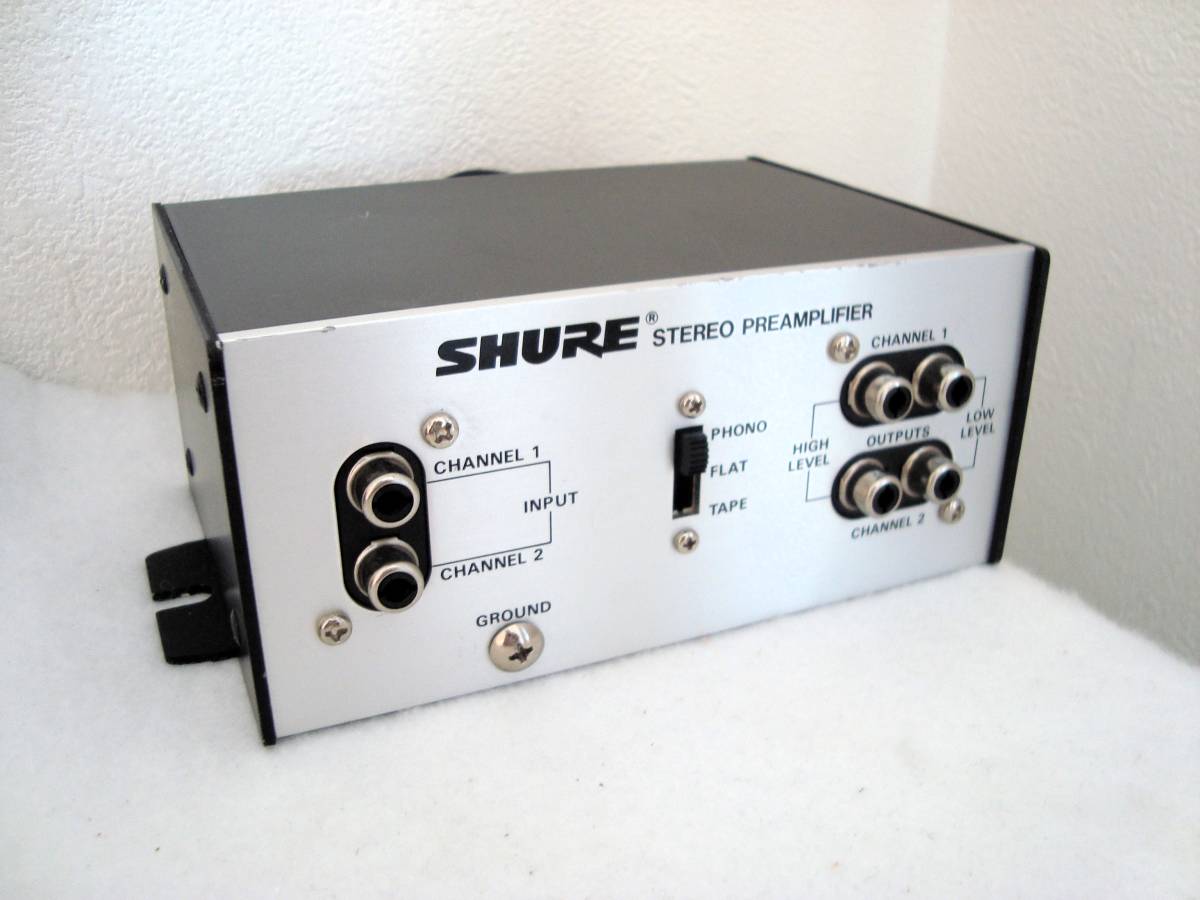 送料無料★動作確認済【 SHURE M64A 】フォノイコライザー プリアンプ / V15に最適