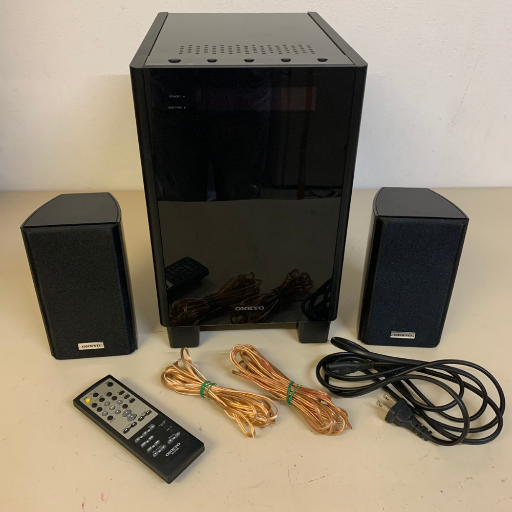 【美品】ONKYO 5.1chホームシアターシステム アンプHTX-25HDX Yahoo!オークション - ONKYO HTX-25HDX PAW リモコン付き