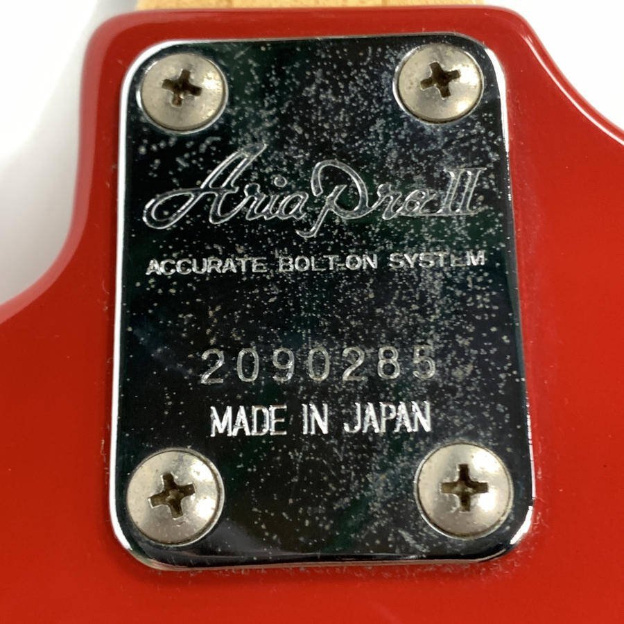 Aria ProⅡ アリアプロツー Cardinal Series エレキベース シリアルNo.2090285 赤系 日本製★現状品_画像10