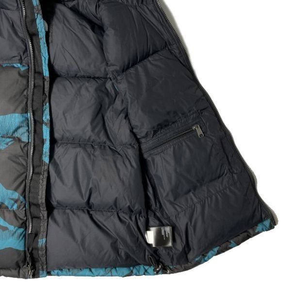 売切り【正規新品】THE NORTH FACE PRINTED 1996 RETRO NUPTSE VEST ダウンベスト ヌプシ RDS 700フィル US限定(XXL)青 総柄 ① 190122-115_画像6