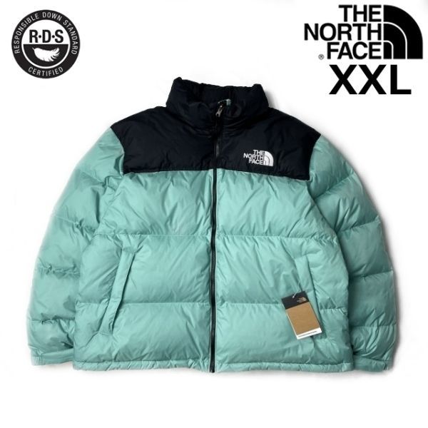 売切り【正規新品】THE NORTH FACE 1996 RETRO NUPTSE JACKET ダウンジャケット ヌプシ US限定 RDS認証 パッカブル(XXL)緑 青 190122-160