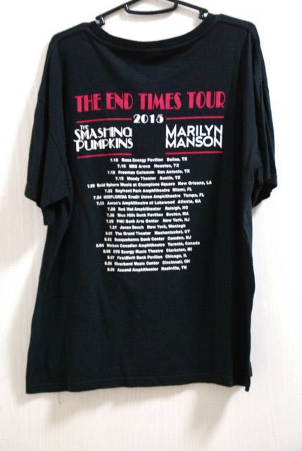 激レア marilyn manson smashing pumpkins ツアー バンドTシャツ_画像2