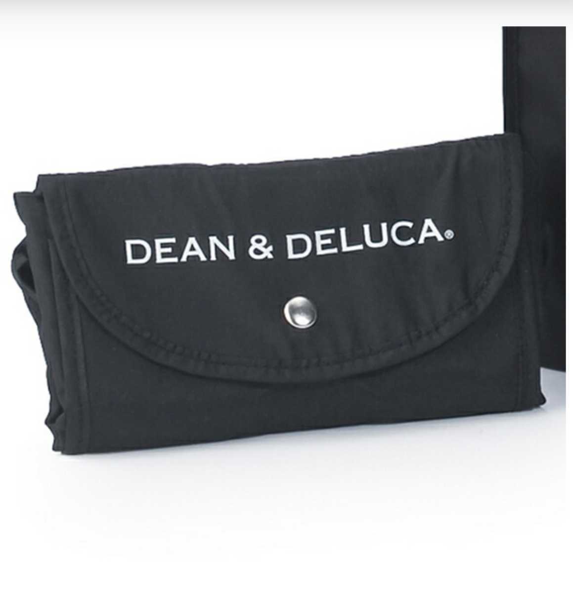 DEAN&DELUCA ショッピングバッグ ブラック 黒 エコバッグ トートバッグ 折りたたみ Dean & Deluca black ディーン&デルーカ _画像2