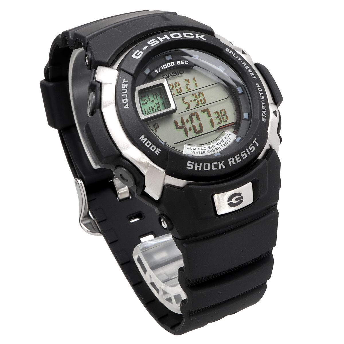  translation have special price![CASIO G-SHOCK]G-7700-1 rare new goods unused G-SPIKE digital men's black color black Casio G shock stopwatch wristwatch 