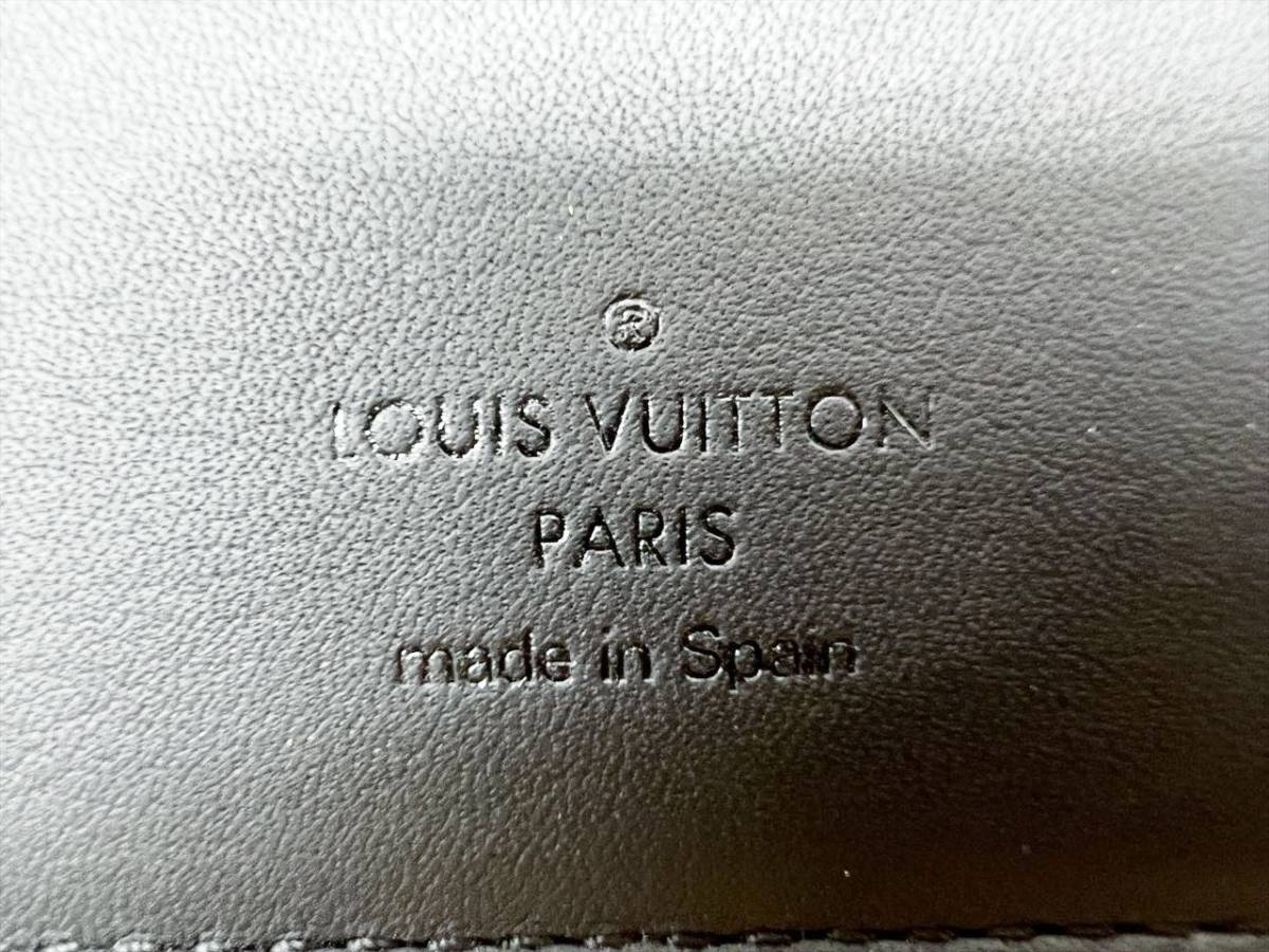 美品　Louis Vuitton　ルイヴィトン　ダミエアンフィニ　 ポルトフォイユブラザ　二つ折り長財布　オニキス　N63010_画像8