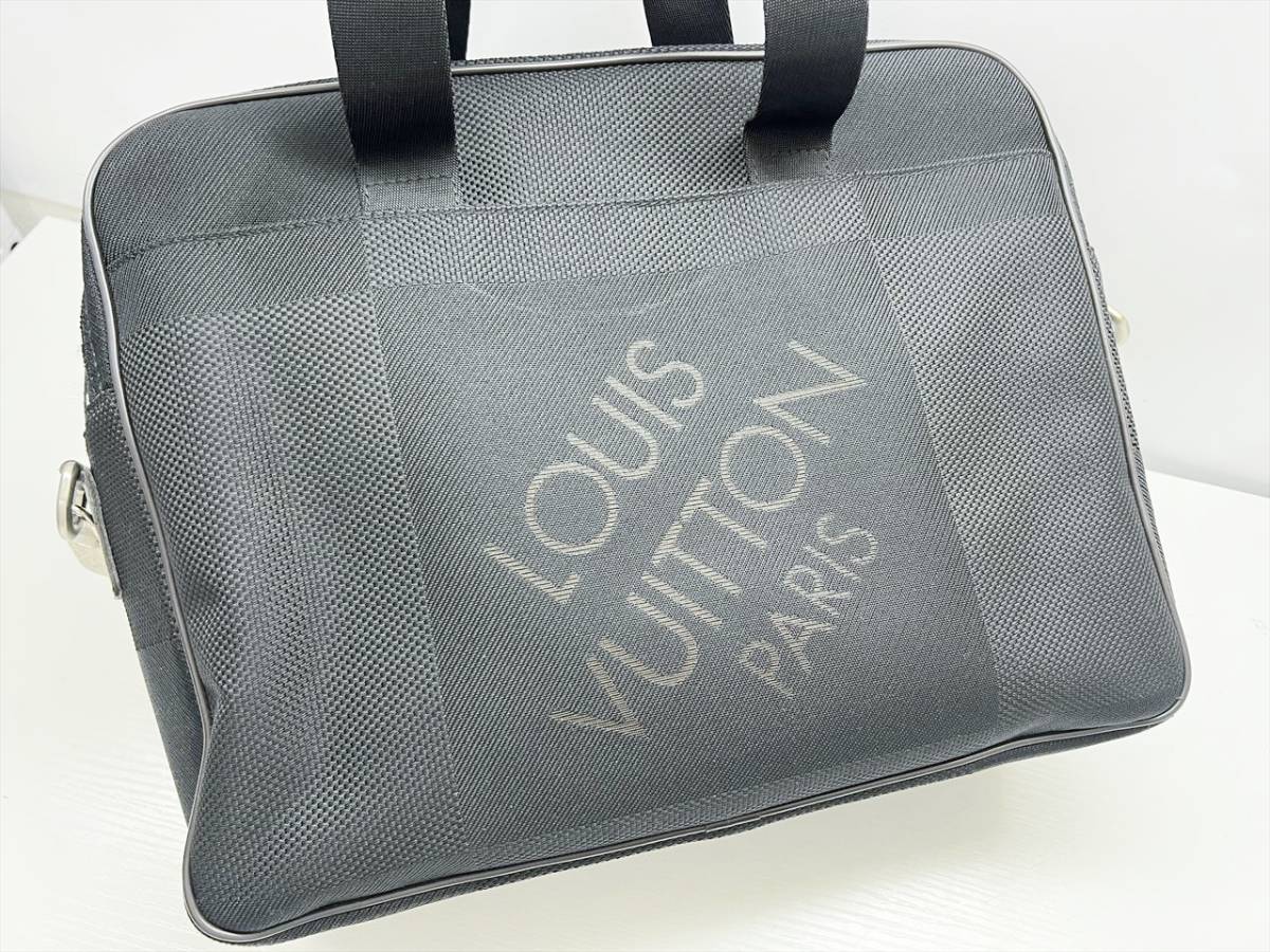 良好　Louis Vuitton　ルイヴィトン　ダミエジェアン　 アソシエGM　ビジネスバッグ　ノワール　ショルダー欠品　N58034_画像3