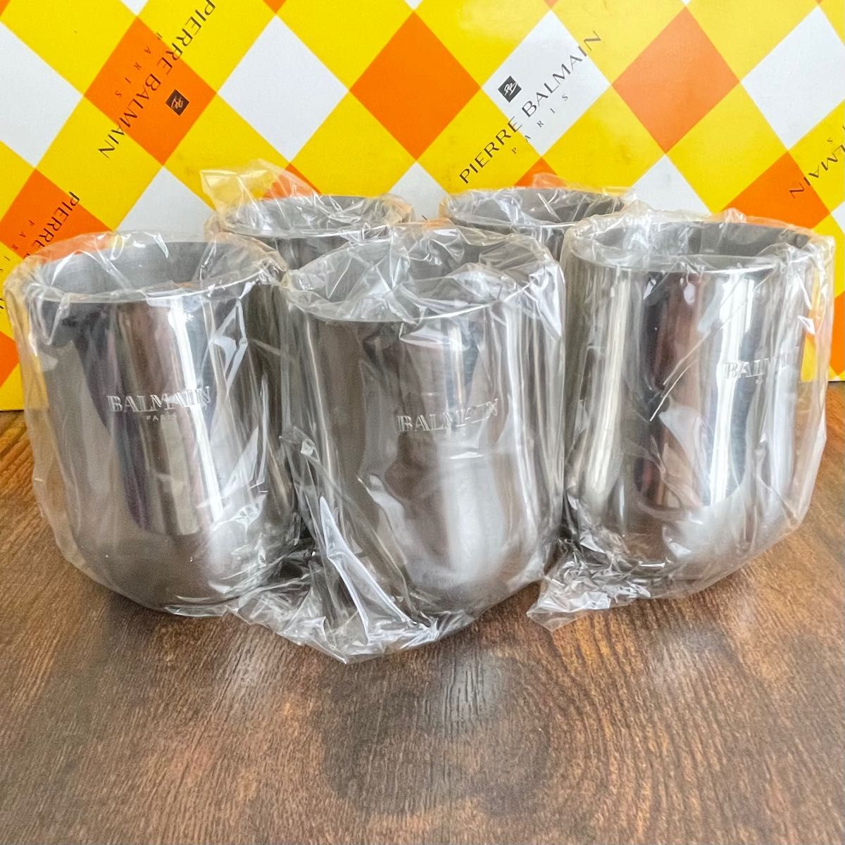 値下げ中 1点物早い者勝ち 【PIERRE BALMAIN】ステンレスグラス 値下げ中 1点物早い者勝ち 【PIERRE BALMAIN】ステンレスグラス