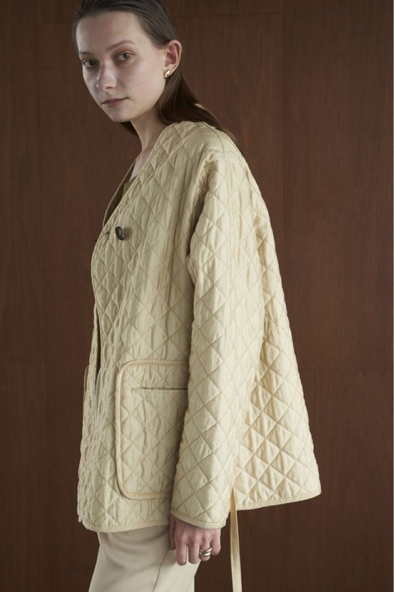 CLANE QUILTING NO COLLAR JACKET