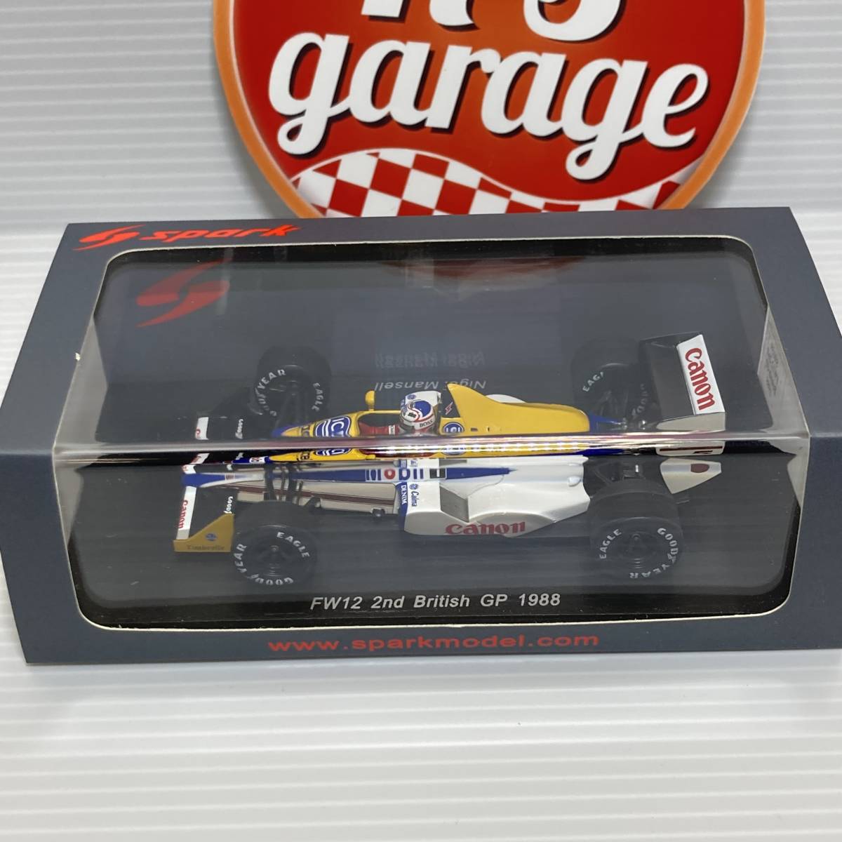 1/43 スパーク ウィリアムズ FW12 イギリスGP 1988 マンセル S4059 SPARK BRITISH WILLIAMS 2ND MANSELL_画像1