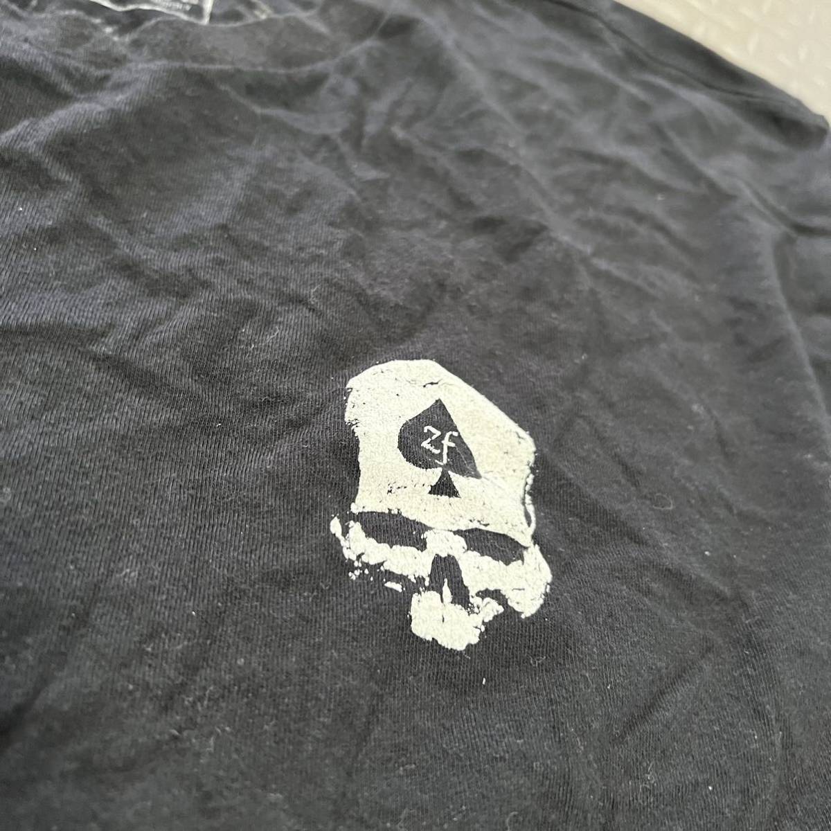US 米軍放出品　Tシャツ　BLACK X-LARGE SKULL ランニング　スポーツ おしゃれ　(INV NO36)_画像2