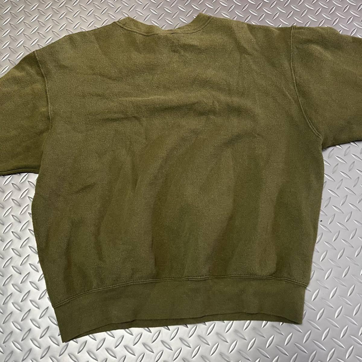 米軍放出品 Tシャツ　 スウェットトレーナー USMC ランニング　トレーニング　 OD MEDIUM (INV LM50)_画像6