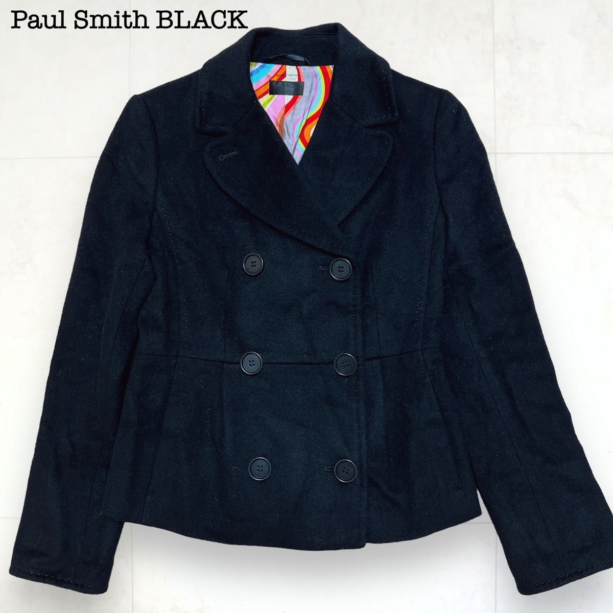 極美品】Paul Smith ポールスミス テーラードジャケット ベロア 黒 