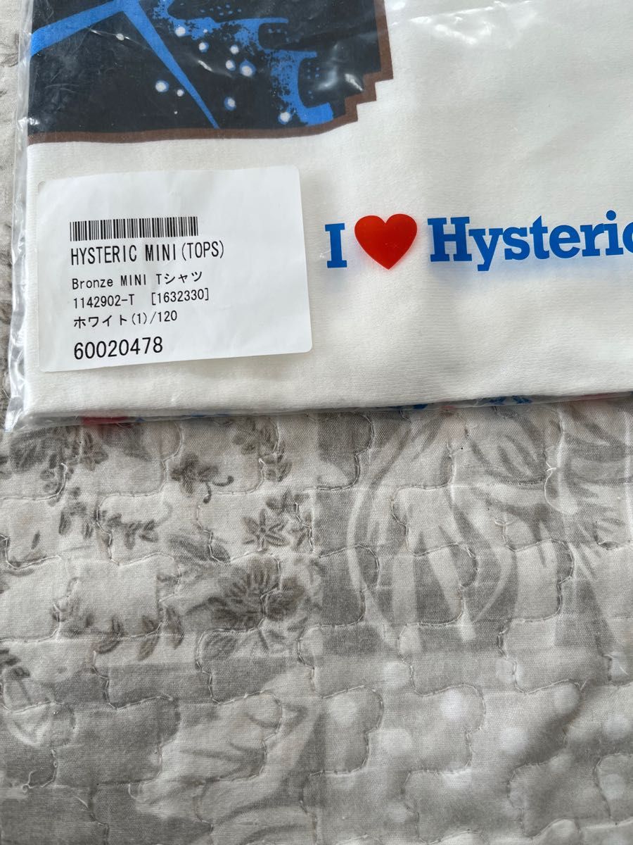 ◆即購入OK◆未使用◆ヒステリックミニ　hysteric mini◆ブロンズミニちゃん◆半袖Ｔシャツ◆120cm