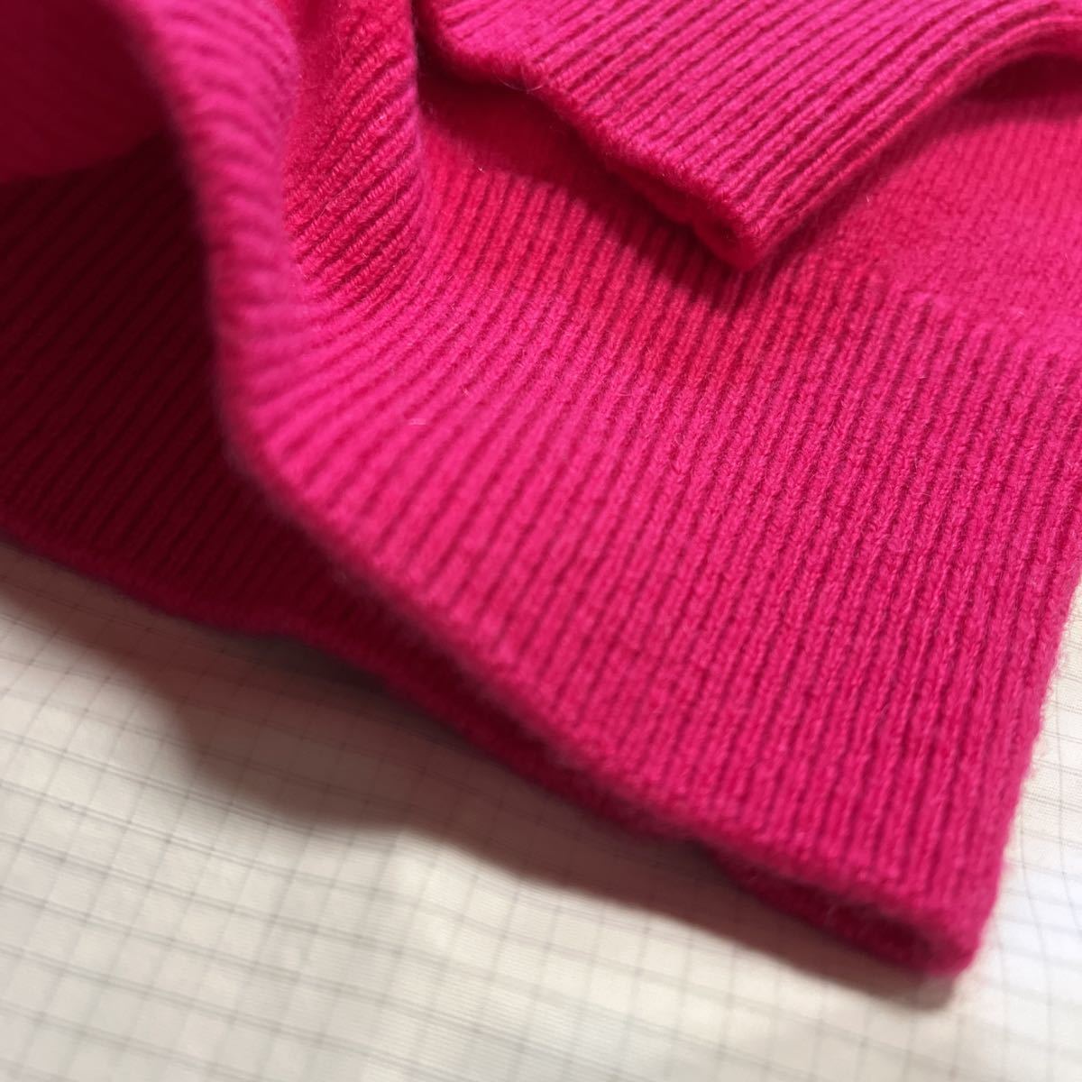 新品正規品　マスターバニー　パーリーゲイツ　サイズ4 カシミヤ　丸首　セーター　おすすめ！　ピンク　送料無料　高級高品質_画像9