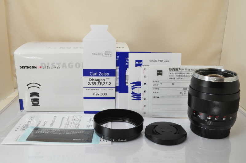 ★★新品同様 Carl Zeiss Distagon T* 35mm F/2 ZE Lens w/Box♪♪#5633カメラ、光学機器