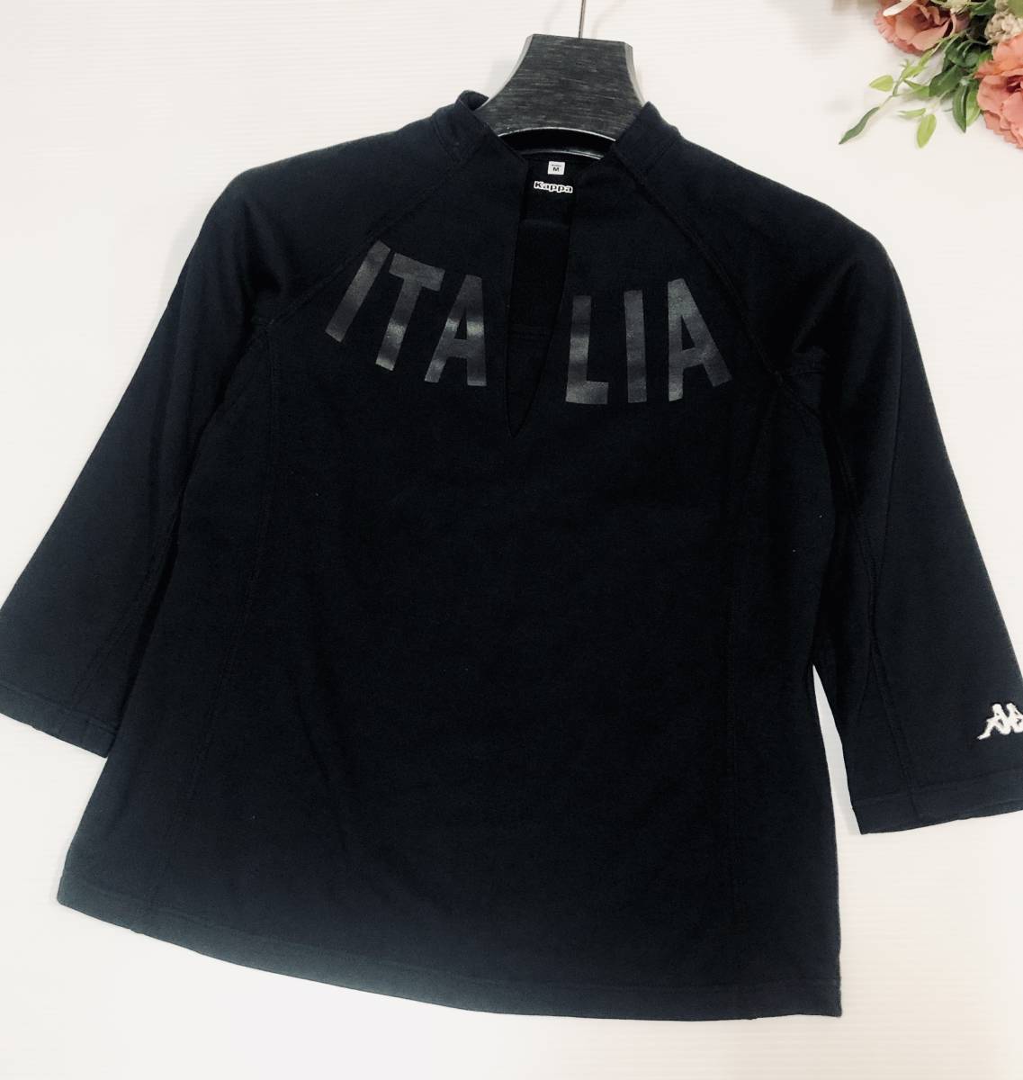 Kappa Kappa & рукав OMINI Mark &ITALIA дизайн логотипа спорт одежда черный 7 минут .. размер M