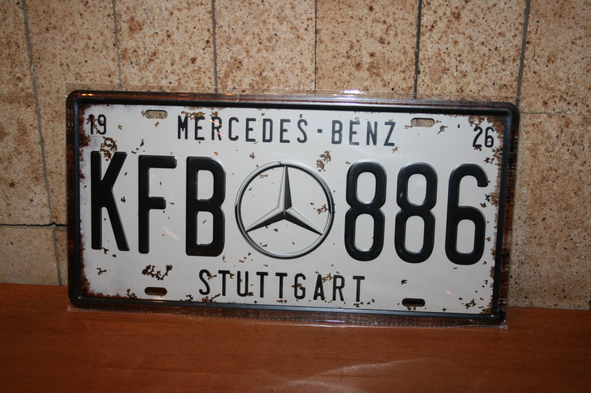 ☆安心の定価販売☆】 新品!ブリキプレート(MERCEDES-BENZ) 看板