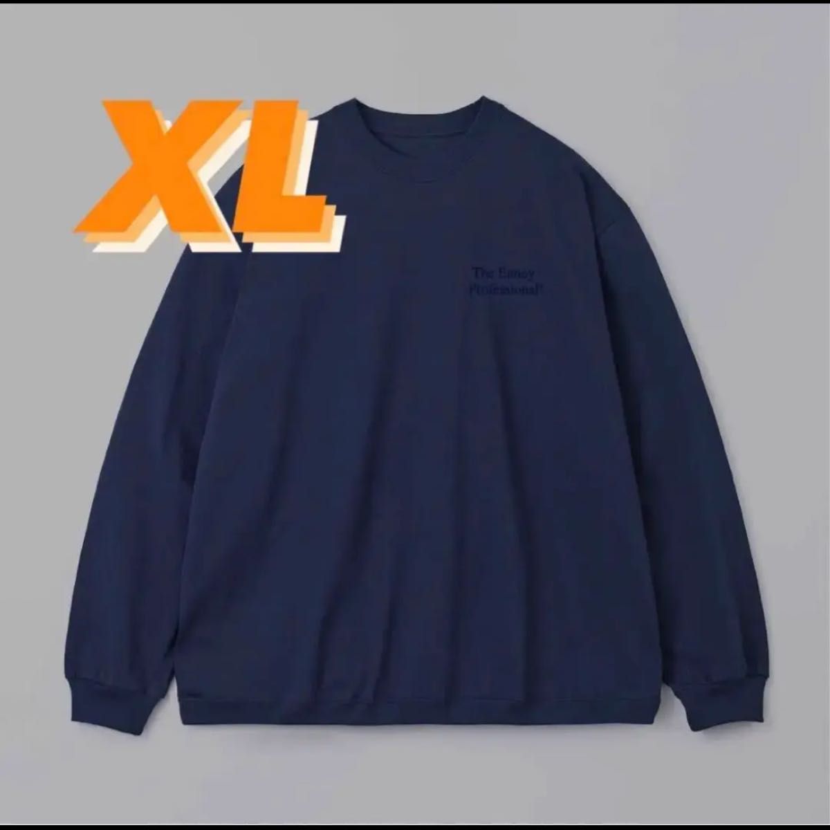 エンノイ ennoy Long sleeve hem rib tee (NAVY)