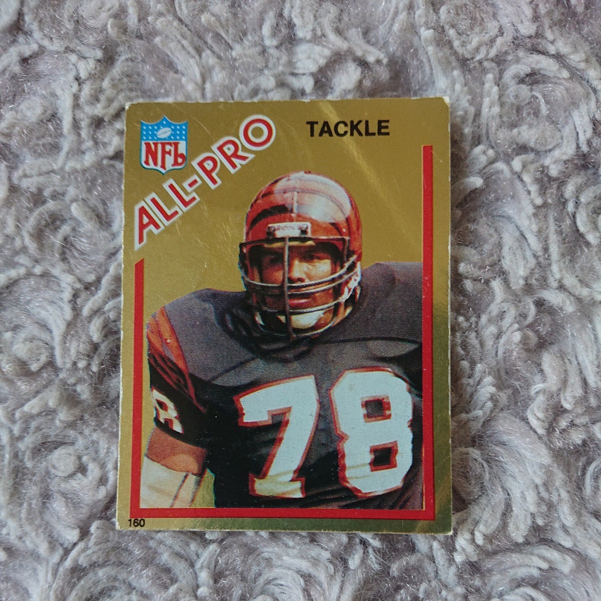 TOPPS NFL ステッカー 2枚セット ☆ ANTHONY MUNOZ , JOHNNY PERKINS ☆ アンソニー・ムニョス 、 ジョニー・パーキンス ☆ MADE IN ITALY_画像2