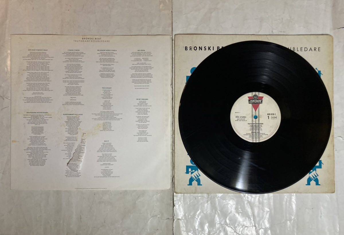 LP 86年 ドイツ盤 Bronski Beat - Truthdare Doubledare 828 010-1_画像3