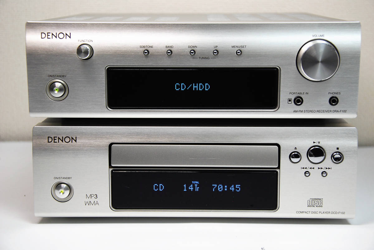 冬バーゲン☆】 比較的美品 DENON DRA-F102/DCD-F102 チューナーアンプ