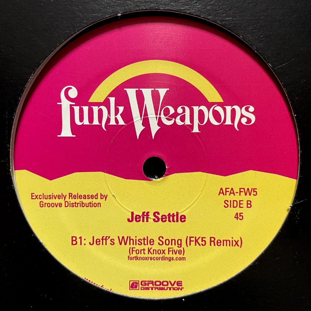 Jeff Settle - Jeff's Whistle Song 【US ORIGINAL 12inch】 Funk Weapons - AFA-FW5_画像3