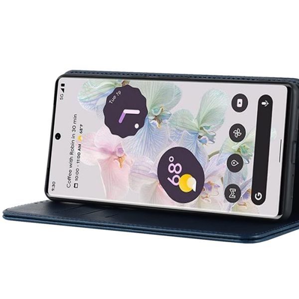 【新品】ストラップ付き 手帳型 Google Pixel 7 Pro ケース ネイビー マグネット スマホケース カバー グーグルピクセル7Pro_画像3