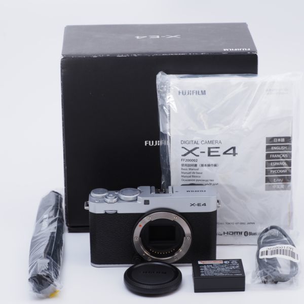 FUJIFILM フジフイルム ミラーレスデジタルカメラ X-E4 ボディ シルバー F X-E4-S #8243_画像2