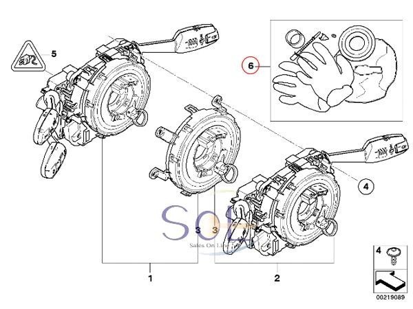 BMW E82 E87 E88 E84 X1 E89 Z4 ステアリングアングルセンサー リペアキット 116i 118i 120i 130i 135i 18i 20i 23i 25i 28i 83192179894_画像2