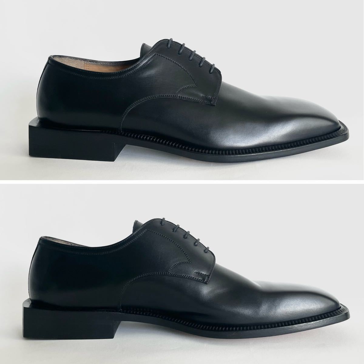 未使用 LOUIS VUITTON スクエアトゥ ドレスシューズ 9.5 ブラック ルイヴィトン ビジネスシューズ 革靴 28.5cm_画像4