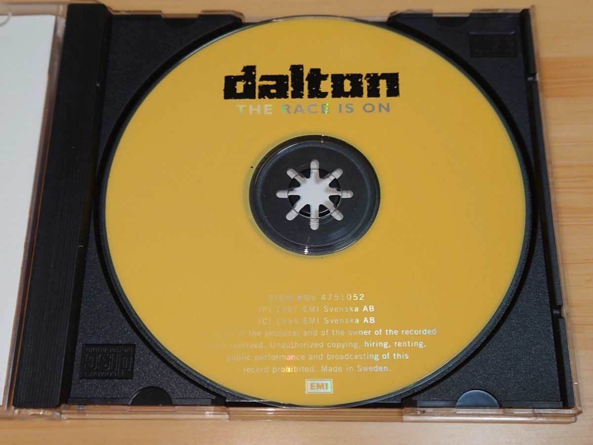 【即決 輸入盤 日本未発】DALTON/ダルトン◆THE RACE IS ON◆1987年作品/1st◆北欧スウェーデン産メロディアスHR_画像4