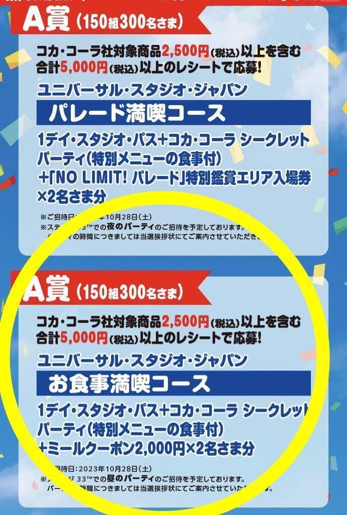 当選品】USJ チケット シークレットパーティ ユニバーサルスタジオ