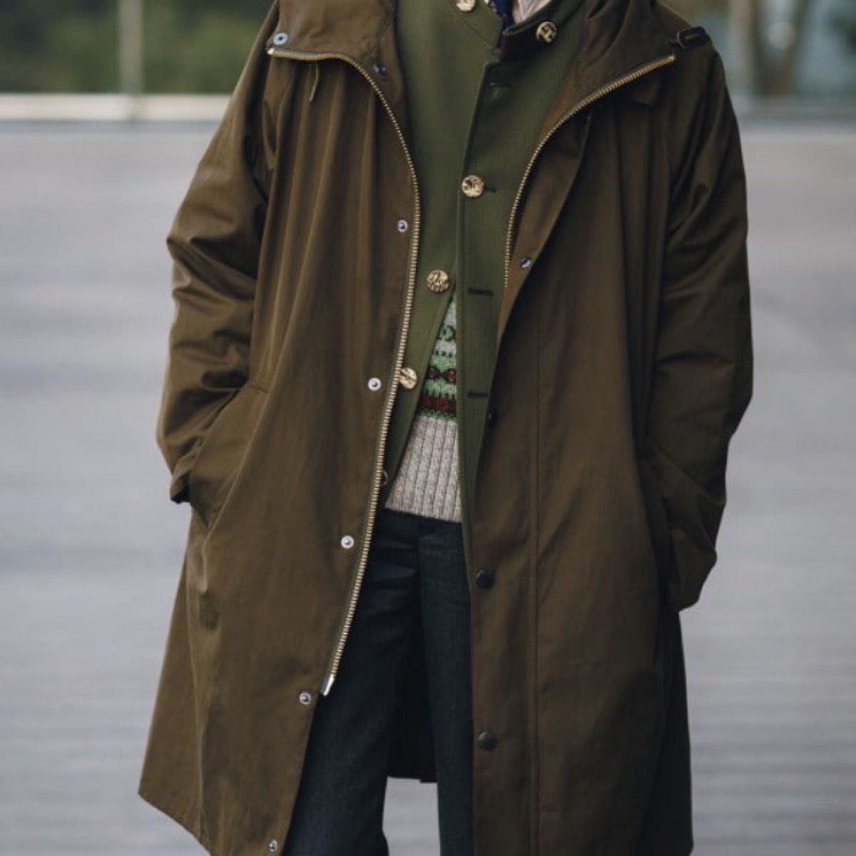 Barbour × BEAMS F / 別注 ピーチスキン ハンティングコート 40 検索