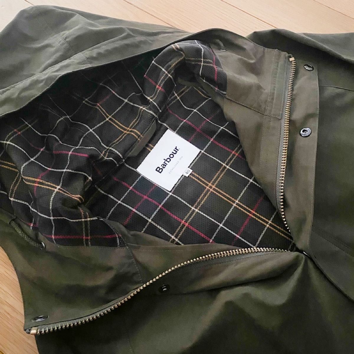 Barbour × BEAMS F / 別注　ピーチスキン　ハンティングコート　40 検索）ビデイル　ボーダー　ビューフォート