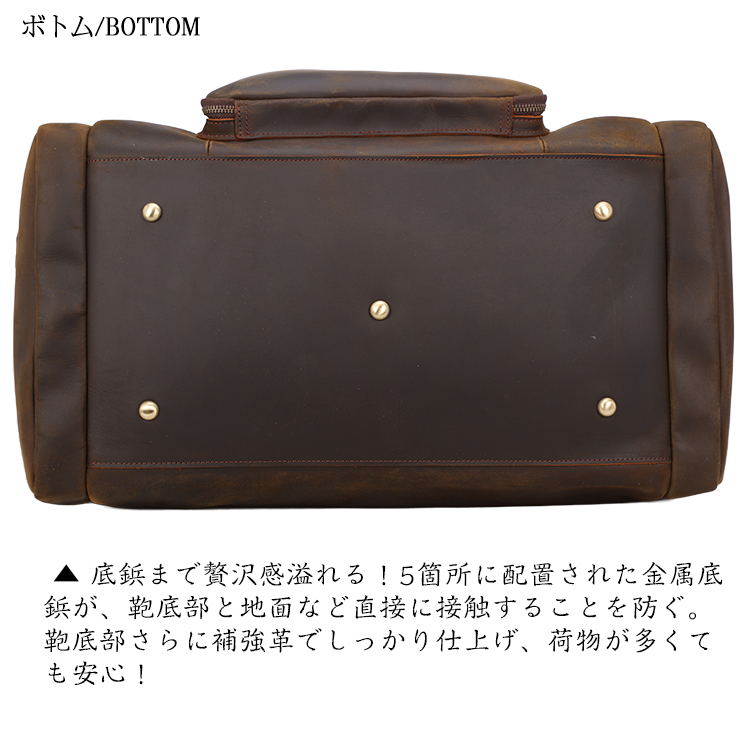 TIDING ボストンバッグ トラベルバッグ 本革 メンズ 3-4泊 旅行 TIDING ボストンバッグ トラベルバッグ 本革 メンズ 3-4泊 旅行