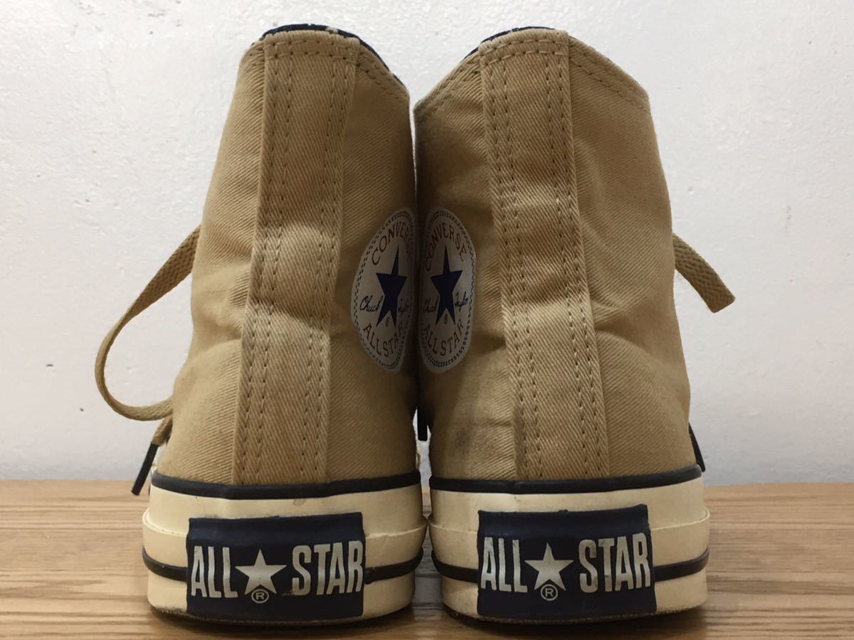 D3J008◆ コンバース CONVERSE オールスター ALLSTAR ベージュ ハイカット スニーカー 24cm_画像9