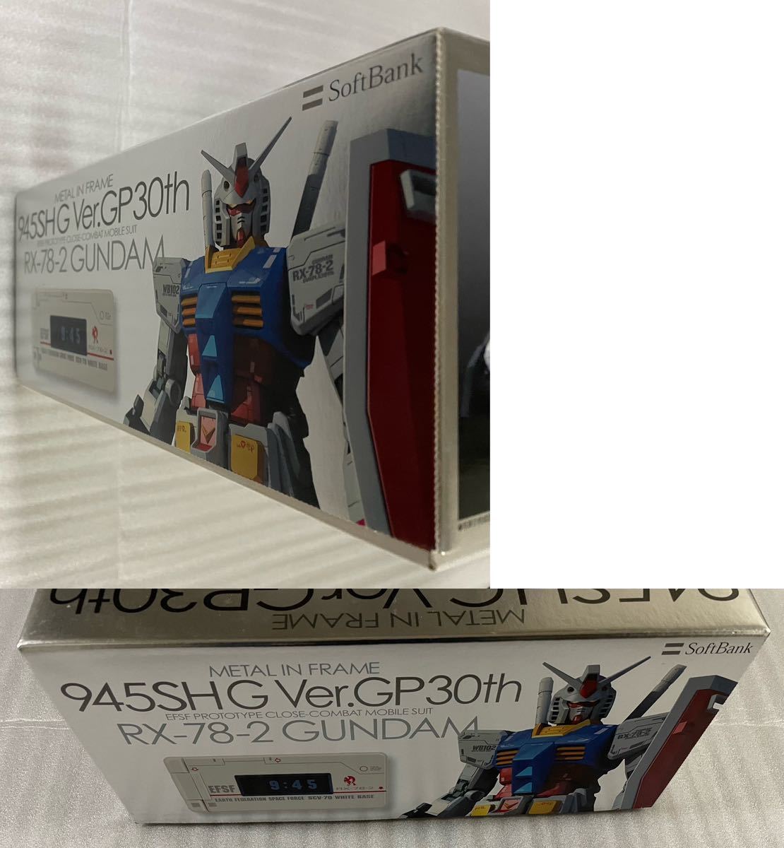 送料込 携帯電話欠品 ガンプラ 945SH G Ver.GP30th METAL IN FRAME RX-78-2ガンダム 内袋未開封 SoftBank ソフトバンク メタルインフレーム_画像2