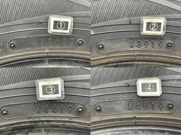 中古タイヤ 4本セット 155/80R14 88/86N LT ダンロップ WINTERMAXX SV01 冬 スタッドレス 155/80/14 b4646_画像6