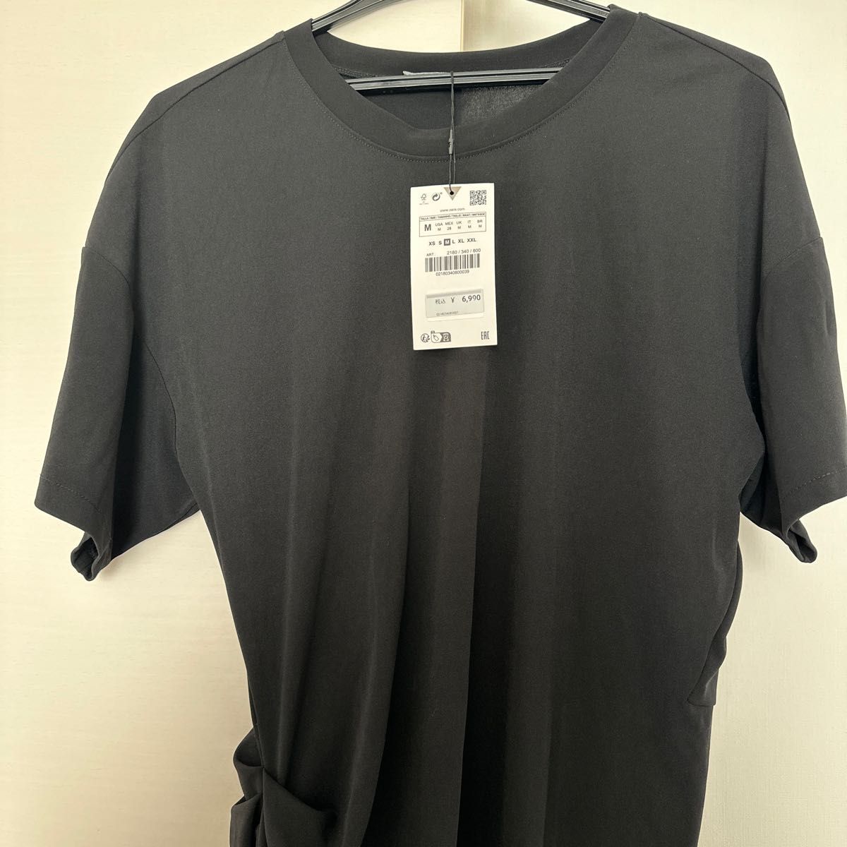 新品ZARA アシンメトリーヘムワンピース sizeM ブラック|Yahoo 新品ZARA アシンメトリーヘムワンピース sizeM ブラック|Yahoo