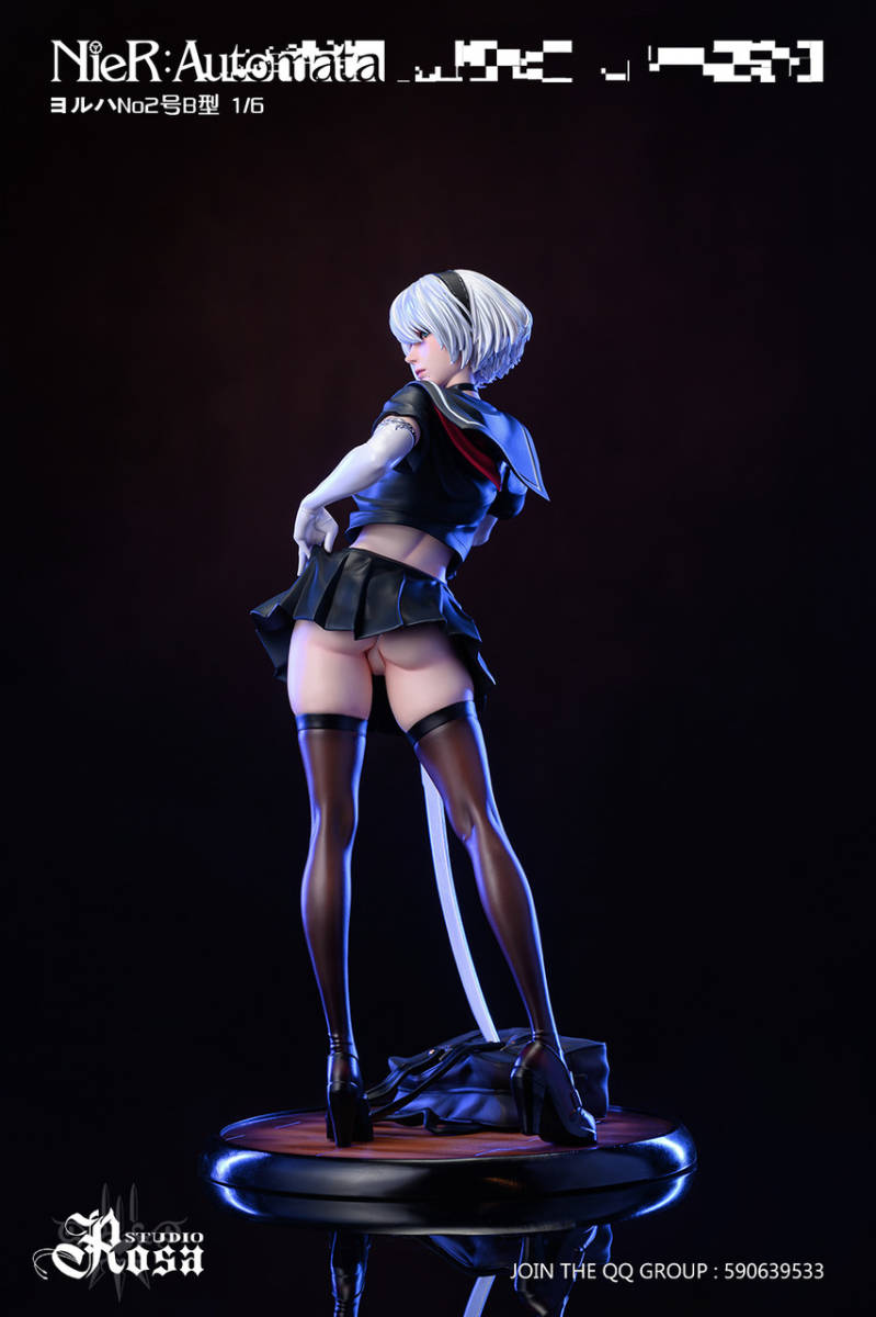 画像確認用) ニーアオートマタ 2B 女子高生Ver 塗装済み完成品 画像確認用) ニーアオートマタ 2B 女子高生Ver 塗装済み完成品