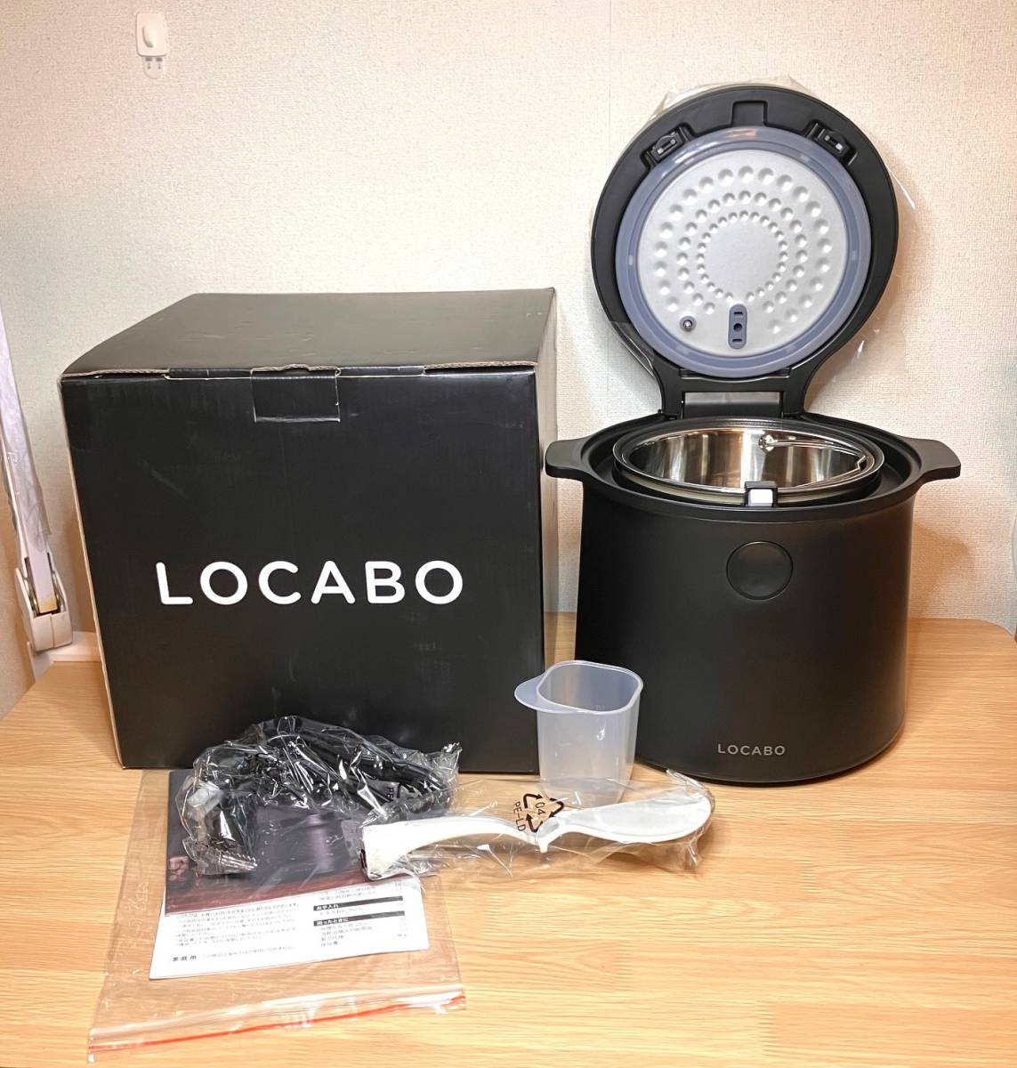 おしゃれ】 糖質カット炊飯器 【未使用品】LOCABO: 糖質カット2合 通常