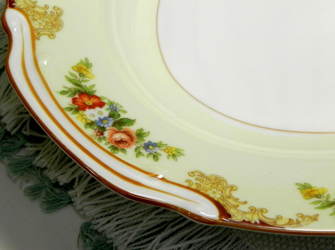  Old Noritake large plate plate 1934~1950 year star -RC seal Vintage Sapporo city thickness another shop 