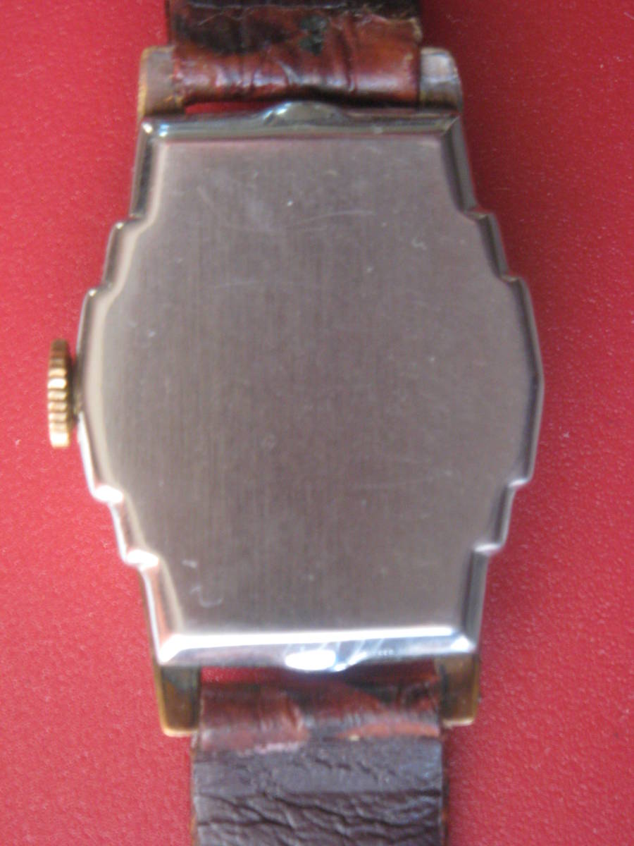  античный BULOVA Broba мужской ручной завод наручные часы tonneau type 