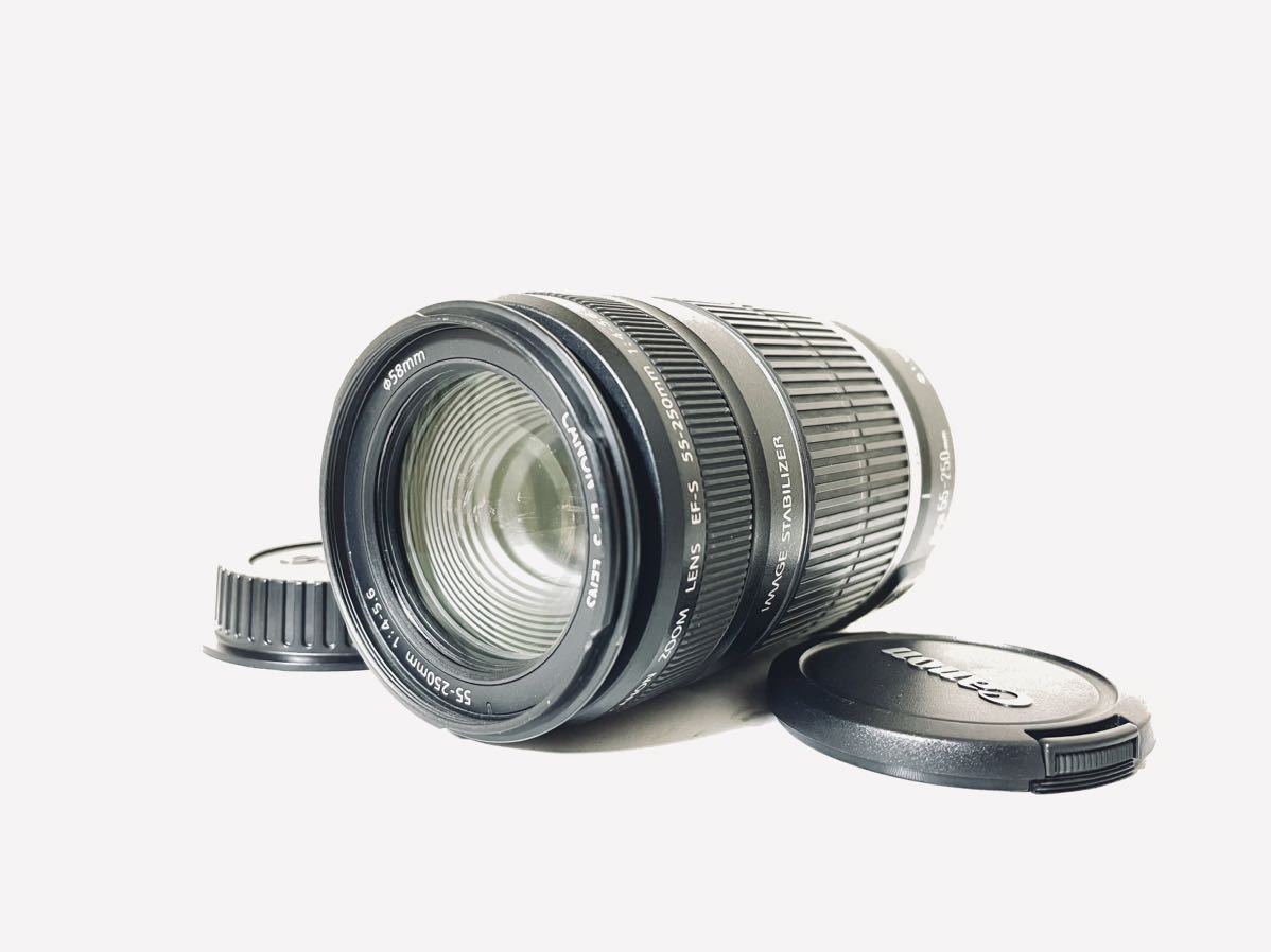 ☆良品☆Canon キャノン EF-S 55-250mm F4-5.6 IS ☆完動品☆キヤノン-