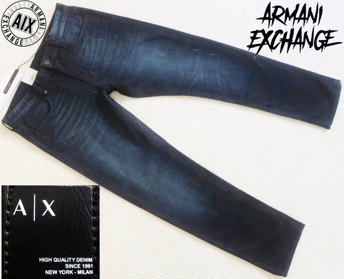 【希望者のみラッピング無料】 新品★アルマーニ★ダメージ インディゴ ARMANI★074 W33L★A/X Gパン ヒゲ スリム ストレッチ ジーンズ★快適な デニム ボトムス 【希望者のみラッピング無料】 新品★アルマーニ★ダメージ インディゴ ARMANI★074 W33L★A/X Gパン ヒゲ スリム ストレッチ ジーンズ★快適な デニム ボトムス