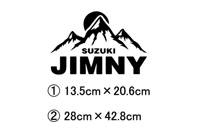 ジムニー　⑤　jimny　シエラ　4×4　四駆　4WD　オフロード　スズキ　jb3　ja11　ja64　カッティングステッカー_画像1