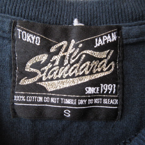 ○Hi-STANDARD ハイスタンダード ハイスタ◆Tシャツ 半袖 バンドTEE バンTEE 音楽 忍者君◆ブラック Sサイズ_画像4