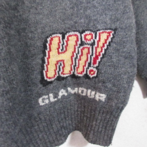 ○HYSTERIC GLAMOUR ヒステリックグラマー◆ニット セーター 長袖◆レディース グレー FREEサイズ_画像5